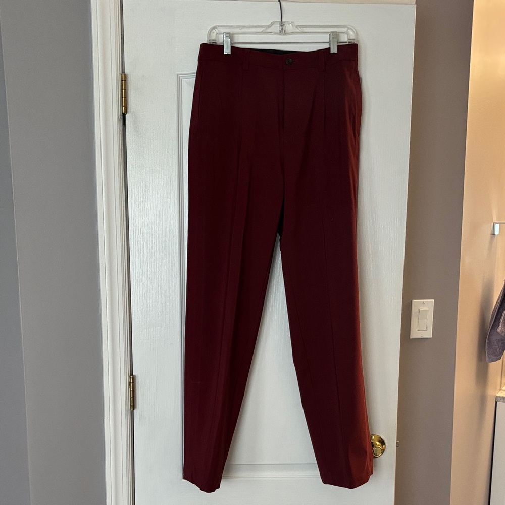 Kenneth Cole New York Burgundy Men's Dress Pants
